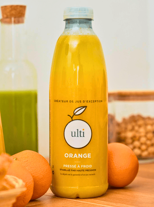 jus de fruits fraîchement pressé Ulti pour les buffets petit déjeuner, hôtellerie haut de gamme et vente à emporter